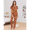 Ekouaer Pajama Sets for Women 2 Piece Lounge Set Short Sleeve Pj Sets and Long Pants Sleepwear Set