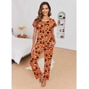 Ekouaer Pajama Sets for Women 2 Piece Lounge Set Short Sleeve Pj Sets and Long Pants Sleepwear Set