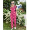 Ekouaer Pajamas for Women Set Short Sleeve Lounge Set Jogger Pants Pjs Soft Sleepwear with Pockets S-XXL(Rose Heart)