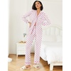 Ekouaer Womens Pajamas Set 2 Piece Button Down Pjs Soft Long Sleeve Top and Pants Sleepwear Set Lounge Sets(Small Red Flowers)