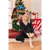 Ekouaer Women’s Pajamas Set 2 Piece Fuzzy Lounge Set Long Sleeve Sleepwear Fall Winter Loungewear Outfits Matching Clothes(Black)