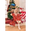 Ekouaer Women’s Pajamas Set 2 Piece Fuzzy Lounge Set Long Sleeve Sleepwear Fall Winter Loungewear Outfits Matching Clothes(Christmas Red)