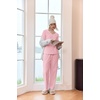 Ekouaer Women’s Pajamas Set 2 Piece Fuzzy Lounge Set Long Sleeve Sleepwear Fall Winter Loungewear Outfits Matching Clothes(Pink)