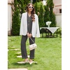 Ekouaer Womens Pajamas Set Cotton Long Sleeve Button Down Sleepwear Top and Long Pants Soft 2 Piece Pjs Lounge Set S-XXL(Dark Grey)