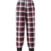 Ekouaer Boys Jogger Pajama Pants Long Plaid Pj Pants Elastic Waistband Lounge Pants with Pockets(Gz85_red Black Plaid)