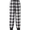 Ekouaer Boys Jogger Pajama Pants Long Plaid Pj Pants Elastic Waistband Lounge Pants with Pockets(Gz87_white Plaid)