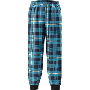 Ekouaer Boys Jogger Pajama Pants Long Plaid Pj Pants Elastic Waistband Lounge Pants with Pockets(Gz106_blue Plaid)