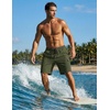 Ekouaer 9 Inch Mens Swim Trunks with Compression Liner 2 in 1 Board Shorts Quick Dry Bathing Suit with Pockets S-2XL(Army Green)