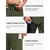 Ekouaer 9 Inch Mens Swim Trunks with Compression Liner 2 in 1 Board Shorts Quick Dry Bathing Suit with Pockets S-2XL(Army Green)