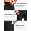 Ekouaer 9 Inch Mens Swim Trunks with Compression Liner 2 in 1 Board Shorts Quick Dry Bathing Suit with Pockets S-2XL(Black)