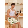 Ekouaer Men’s Pajama Shorts Soft Sleepwear Bottoms Elastic Waistband Loungewear Breathable Men Shorts with Pockets(Shark and Crayfish)