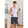 Ekouaer Men’s Pajama Shorts Soft Sleepwear Bottoms Elastic Waistband Loungewear Breathable Men Shorts with Pockets(Turtle)