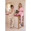 Ekouaer Women’s Lounge Sets Short Sleeve Top Long Pants 2 Piece Outfit Set | Soft Oversized Shirt & Loose Fit Pants with Pockets, Casual Loungewear for Travel, Vacation, Airport, Home,Daily Wear,2-Pack(Hot Pink&champagne Bow)