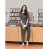 Ekouaer Women’s Lounge Sets Short Sleeve Top Long Pants 2 Piece Outfit Set | Soft Oversized Shirt & Loose Fit Pants with Pockets, Casual Loungewear for Travel, Vacation, Airport, Home,Daily Wear,2-Pack(Dark Grey&black)