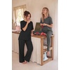 Ekouaer Women’s Lounge Sets Short Sleeve Top Long Pants 2 Piece Outfit Set | Soft Oversized Shirt & Loose Fit Pants with Pockets, Casual Loungewear for Travel, Vacation, Airport, Home,Daily Wear,2-Pack(Dark Grey&black)