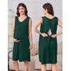 Ekouaer Labor and Delivery Gown and Robe Set for Hospital Nursing Nightgown(Green)