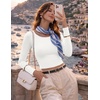 Ekouaer Womens Long Sleeve Crop Tops Scoop Neck Raglan Shirts Slim Fit Underscrub Basic Fashion Clothing XS-XXL(A – White)