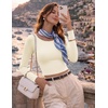 Ekouaer Womens Long Sleeve Crop Tops Scoop Neck Raglan Shirts Slim Fit Underscrub Basic Fashion Clothing XS-XXL(Beige)