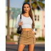 Ekouaer Womens Long Sleeve Crop Tops Scoop Neck Raglan Shirts Slim Fit Underscrub Basic Fashion Clothing XS-XXL(Grey White Striped)