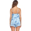 Ekouaer Pajamas for Women Set Silk Satin Pjs Sexy Lingerie Sleepwear Cami Shorts Set Summer Nightwear S-XXL(Blue Bow)