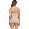 Ekouaer Pajamas for Women Set Silk Satin Pjs Sexy Lingerie Sleepwear Cami Shorts Set Summer Nightwear S-XXL(Khaki)