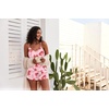Ekouaer Pajamas for Women Set Silk Satin Pjs Sexy Lingerie Sleepwear Cami Shorts Set Summer Nightwear S-XXL(Red Bow)