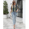 Ekouaer 2 Pack Womens Tops Short Sleeve Oversized T Shirts Summer Spring Tops 2025 Basic Casual Tee Top S-XXL(Tie Dye/Blue)