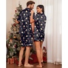 Ekouaer Couple Matching Pajamas Sets Silk Short Sleeve Button Down Sleepwear Satin Pjs Shorts Set Soft Loungewear S-XXL(Xmas Gingerbread)