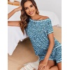 Ekouaer Womens Pajama Sets 2 Piece Soft Short Sleeve Top and Shorts Sleepwear Round Neck Pjs Lounge Set with Pockets(Blue Black Leopard)