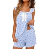 Heart Bow Blue