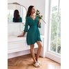 Ekouaer Robes for Women Lightweight Waffle Knit Short Bath Robe Knee Length Ruffle Ladies Loungewear(Teal)