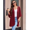 Ekouaer Robes for Women Lightweight Waffle Knit Short Bath Robe Knee Length Ruffle Ladies Loungewear(Wine Red)