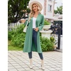 Ekouaer Womens Robe Long Knit Kimono Bathrobe Lightweight Sleepwear Soft Ladies Loungewear with Pockets, S-XXL(Celadon Green)
