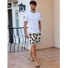 Ekouaer Men’s Pajama Shorts Soft Comfy Sleep Bottoms 2 Pack Casual Lounge Sleepwear Pants with Pockets(Papa Bear+navy Blue)
