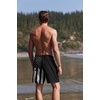 Ekouaer Mens Swim Trunks 7 Inch Quick Dry Breathable Board Shorts Beach Bathing Suit Lightweight Swimsuit Swimwear(American Flag(vintage Black))
