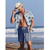 Ekouaer Mens Swim Trunks 7 Inch Quick Dry Breathable Board Shorts Beach Bathing Suit Lightweight Swimsuit Swimwear(American Flag(vintage Blue))