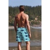 Ekouaer Mens Swim Trunks 7 Inch Quick Dry Breathable Board Shorts Beach Bathing Suit Lightweight Swimsuit Swimwear(Green Shark)