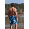 Ekouaer Mens Swim Trunks 7 Inch Quick Dry Breathable Board Shorts Beach Bathing Suit Lightweight Swimsuit Swimwear(Light Blue-island Scenery)