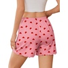 Ekouaer 2 Pack Womens Pajama Shorts 2026 Summer Casual Lounge Sleep Short Ruffle Soft Comfy Pj Bottoms with Pockets(Love)