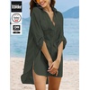 Ekouaer Swimsuit Coverup for Women Bathing Suit Cover Up 2026 Summer Beach Vacation Outfits(Army Green)