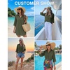 Ekouaer Swimsuit Coverup for Women Bathing Suit Cover Up 2026 Summer Beach Vacation Outfits(Army Green)