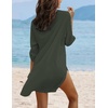 Ekouaer Swimsuit Coverup for Women Bathing Suit Cover Up 2026 Summer Beach Vacation Outfits(Army Green)