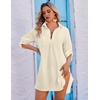 Ekouaer Swimsuit Coverup for Women Bathing Suit Cover Up 2026 Summer Beach Vacation Outfits(Beige)