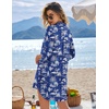 Ekouaer Swimsuit Coverup for Women Bathing Suit Cover Up 2026 Summer Beach Vacation Outfits(Coconut Palms)