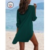 Ekouaer Swimsuit Coverup for Women Bathing Suit Cover Up 2026 Summer Beach Vacation Outfits(Deep Green)