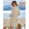 Ekouaer Swimsuit Coverup for Women Bathing Suit Cover Up 2026 Summer Beach Vacation Outfits(Flower Butterfly)