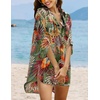 Ekouaer Swimsuit Coverup for Women Bathing Suit Cover Up 2026 Summer Beach Vacation Outfits(Pat7)