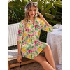 Ekouaer Swimsuit Coverup for Women Bathing Suit Cover Up 2026 Summer Beach Vacation Outfits(Pink & Color Leaf)