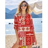 Ekouaer Swimsuit Coverup for Women Bathing Suit Cover Up 2026 Summer Beach Vacation Outfits(Sea Creatures)