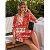 Ekouaer Swimsuit Coverup for Women Bathing Suit Cover Up 2026 Summer Beach Vacation Outfits(Sea Creatures)